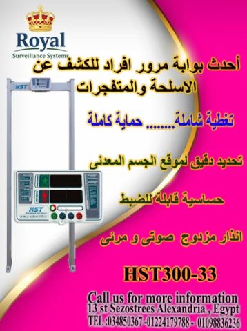 بوابة كشف المعادن فائقة التطور بنظام 33 منطقة كشف (33 Detection Z