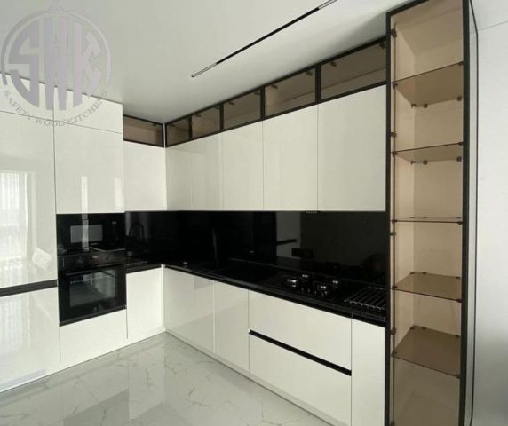اشكال مطابخ خشب pvc  SAFETY WOOD للمطابخ والدريسنج روم 