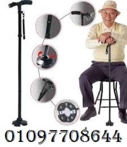 عصا *ماجيك كين* بكشاف – استقرار وأمان مع إضاءة ليلية لراحة