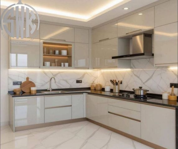 مطابخ خشب بولي لاك في SAFETY WOOD للمطابخ والدريسنج روم 