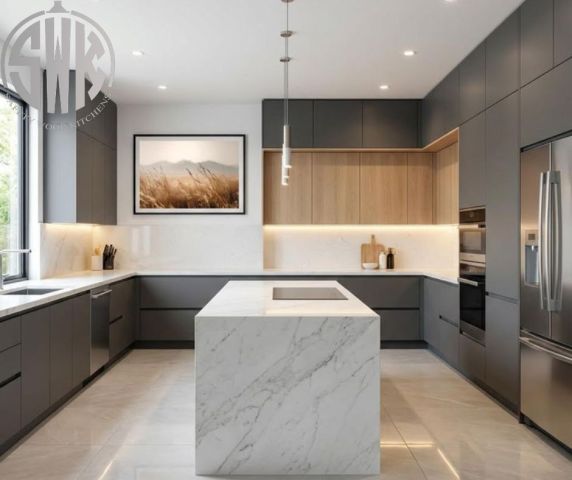 مطابخ مودرن خشب SAFETY WOODKITCHEN للمطابخ والدرسينج روم 