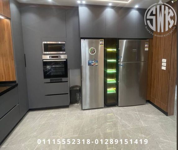 مطابخ خشب مودرن الوان SAFETY WOODKITCHEN للمطابخ والدرسينج روم ?