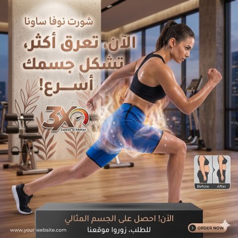 شورت نوفا ساونا لتفتيت دهون البطن والأرداف01145359198*01222845873