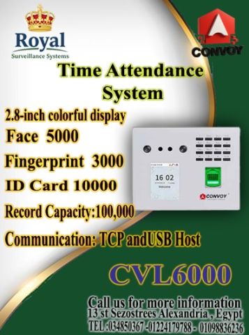 ✨ جهاز الحضور والانصراف الأقوى: Convo CVL6000 