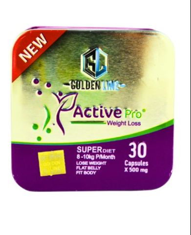 كبسولات اكتف برو جولدن لاين 30 كبسولة للتخسيس وسد الشهية Active p