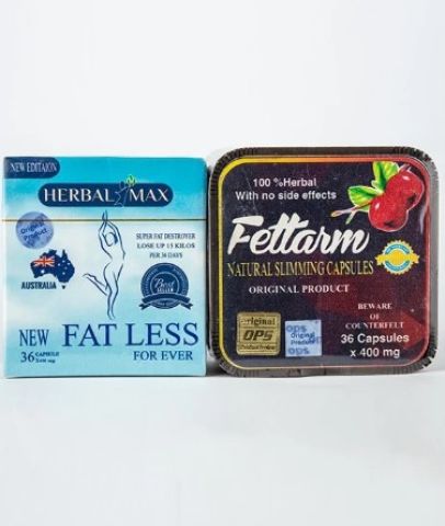 كورس كبسولات فيتارم الاصلي الاحمر الجديد + فات ليس fat less herba