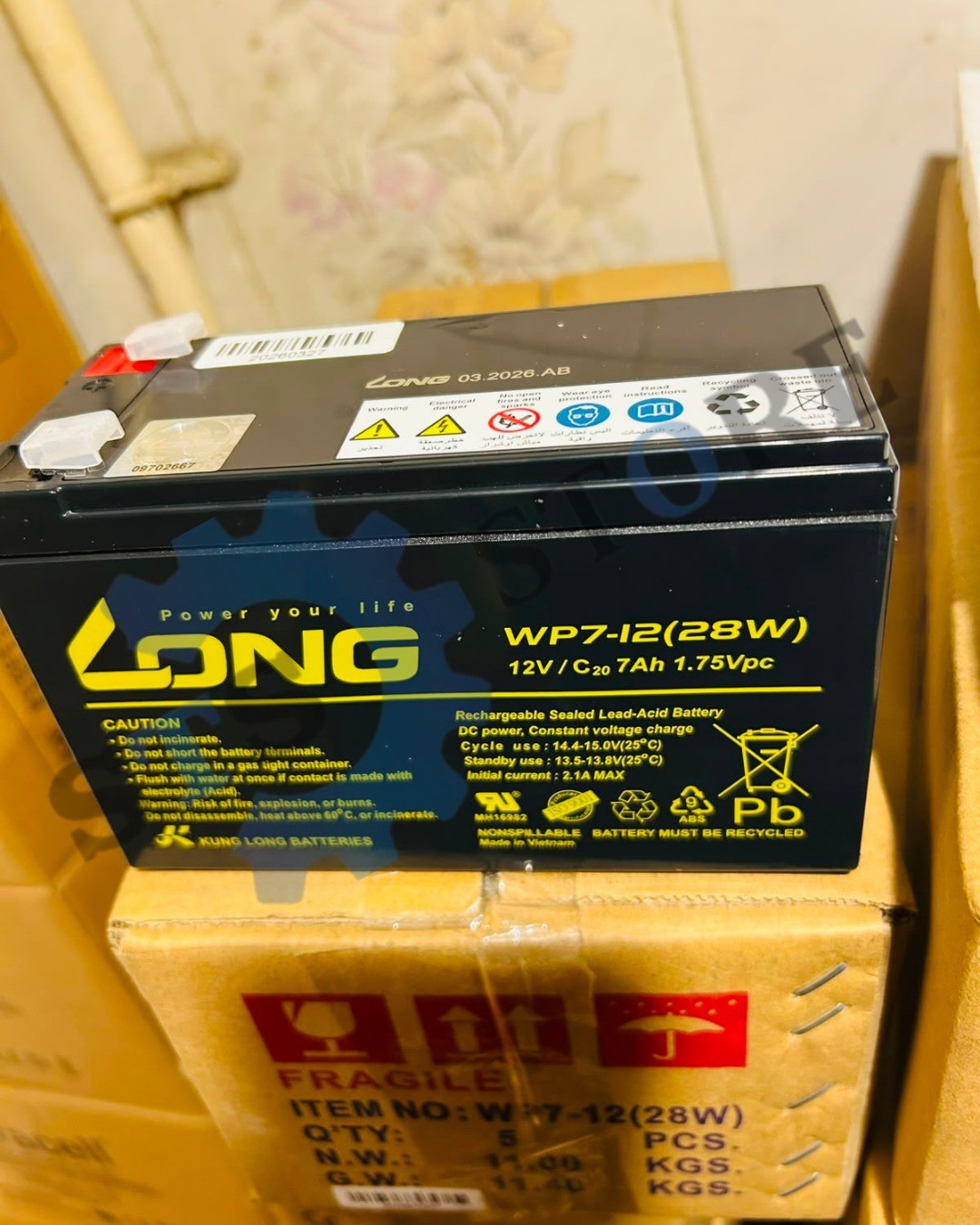 long 12v-7ah بالانتاج الجديد 01010654453
