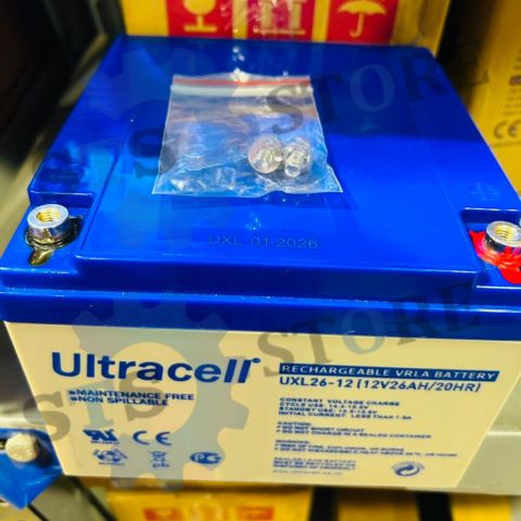 ultracell 12v-26ah جودة مضمونة وضمان فعلي 01010654453 2