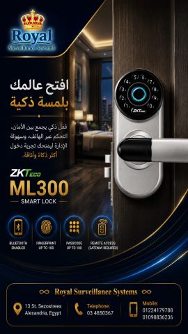 تأمين المداخل: ZKTECO ML300. القفل اللي بيخليك 