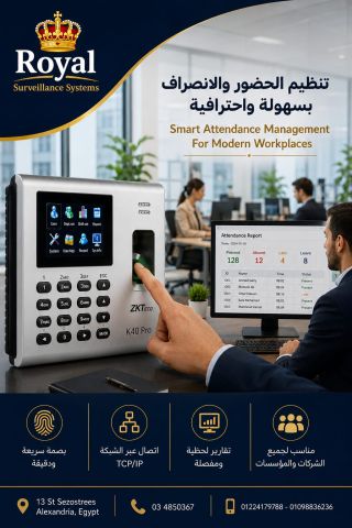 ZK-K40 PRO جهاز الحضور والانصراف 