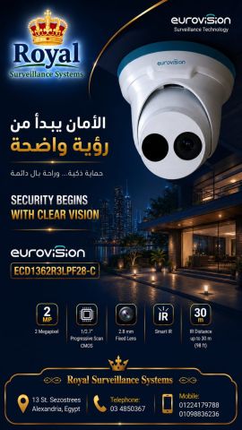 بنقدملك الكاميرا الدوم الاحترافية ECD1362R3LPF28-C، المصممة خصيصا