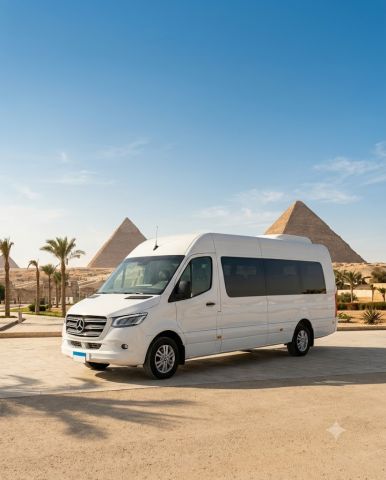 Mercedes Sprinter Rental with Driver in Egypt | Luxury Group Tran