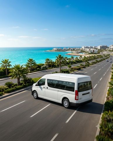 Toyota Hiace 13 Seater Rental with Driver | Minibus Hire in Egypt