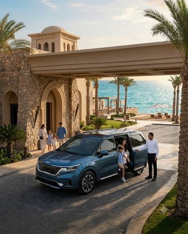 2026 Kia Carnival Rental with Professional Chauffeur from Cairo A