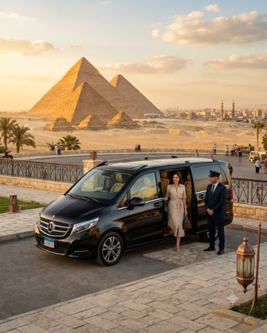 Mercedes V250 VIP Rental with Chauffeur in Cairo and Giza