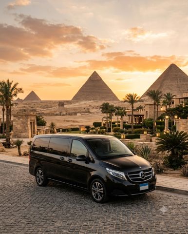 Mercedes V250 VIP Rental with Professional Chauffeur in Cairo  