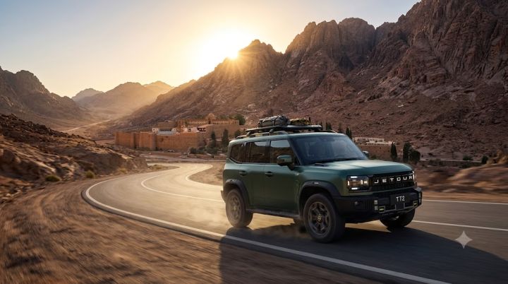 Jetour T2 Rental with Driver for Saint Catherine Mountain and Sin
