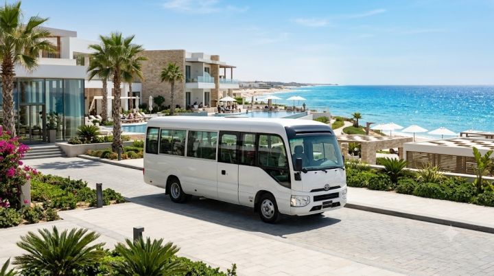 Toyota Coaster 21 Seater Rental with Driver in Alamein | Tourist 