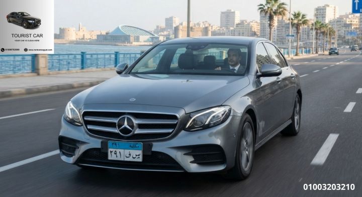 Mercedes E200 Rental (2020 Model) with Driver from Cairo Airport 