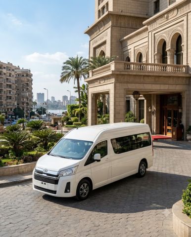 Toyota Hiace Rental with Driver in Cairo | 10–13 Passenger Group 