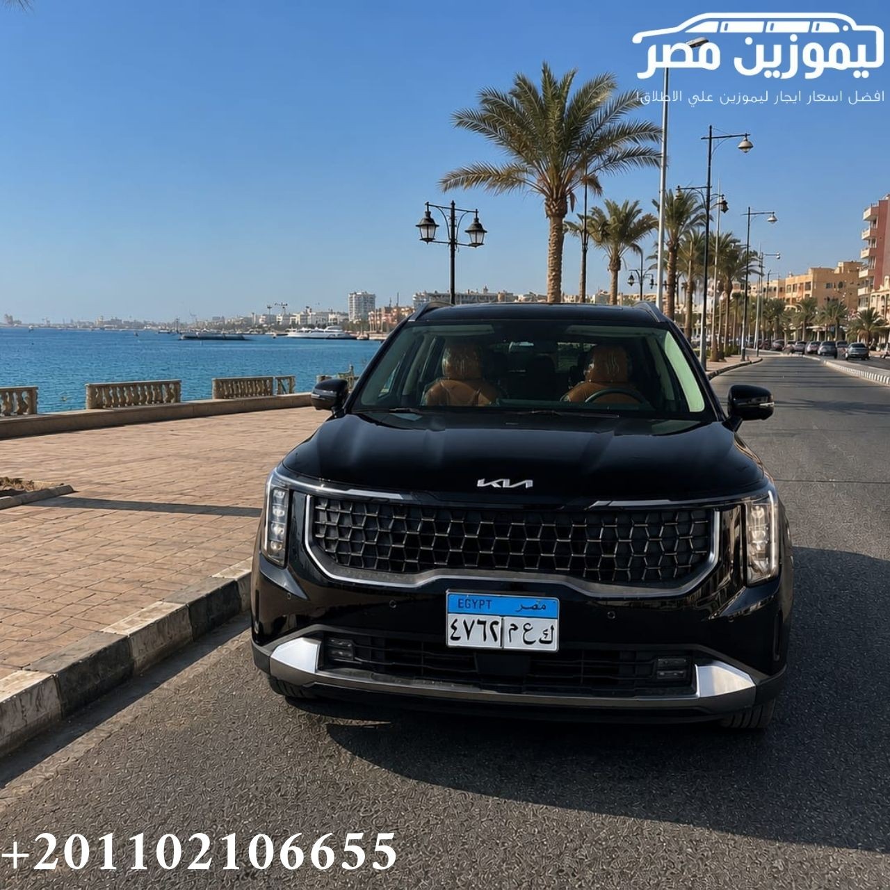 ? Kia Carnival 9-Seater Van Rental with Chauffeur | New Cairo to