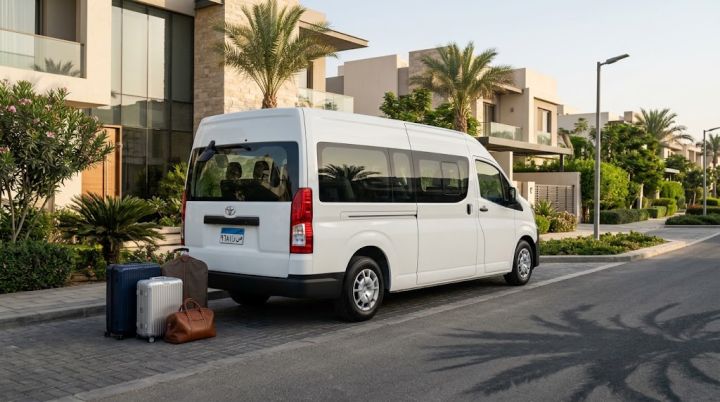 Minibus Rental with Driver from Sheikh Zayed City to Cairo