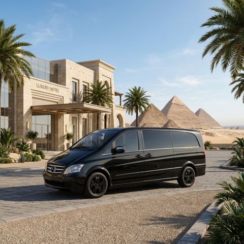 Mercedes Viano Rental with Professional Driver from Cairo Airport