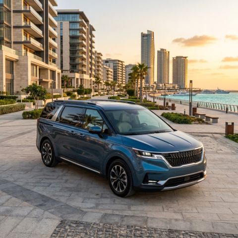 2026 Kia Carnival Rental with Driver from Cairo to New Alamein fo