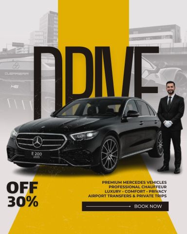 ? Mercedes E200 Rental with Driver ✈️ From Tolip Hotel to Cairo 