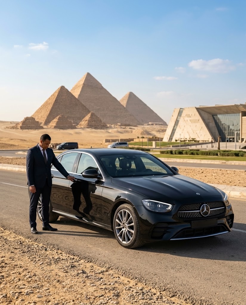 Mercedes E200 2023 Rental with Professional Driver for a Full-Day