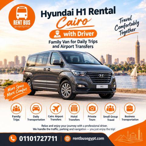 Hyundai H1 Rental Cairo with Driver | Family Van for Daily Trips 