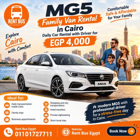 MG5 Family Car Rental in Cairo – Daily Rental with Professional
