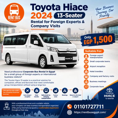 Toyota Hiace 13-Seater for Business Groups