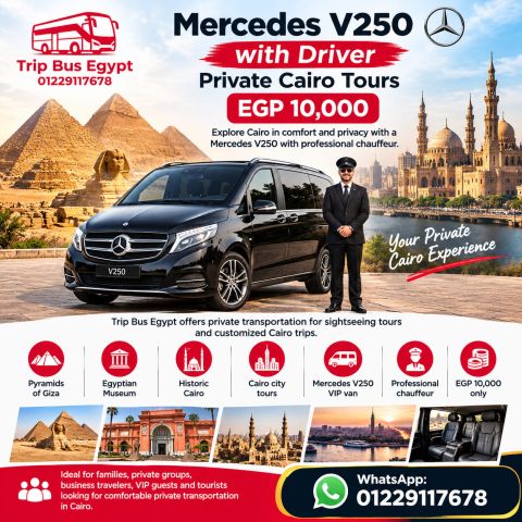 Mercedes V250 with Driver – Private Cairo Tours