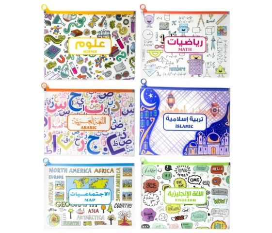 فايل اوراق مطبوع ❤️  بالمواد الدارسية الاساسية (العودة الي المدرس 6
