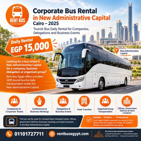 Corporate Bus Rental in New Administrative Capital Cairo