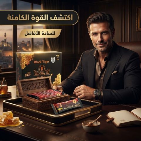 بلاك تايجر عسل ملكي لحيوية ونشاط أكبر