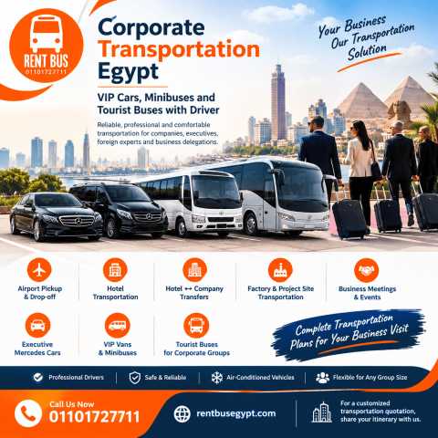Corporate Transportation Egypt | VIP Cars, Minibuses and Tourist 