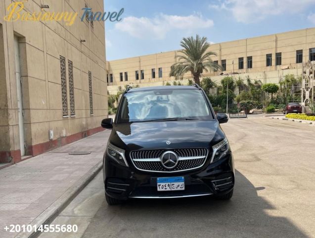 RENT VAN Mercedes V300 Luxury Chauffeur Transfer Cairo Airport to
