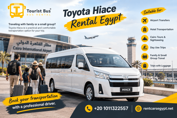 Toyota HiAce Rental for Airport Pickup in Egypt