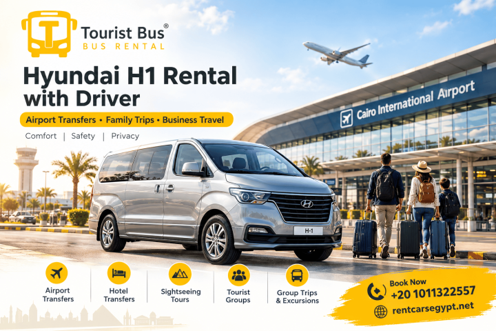 إيجار هيونداي H1 لاستقبال الوفود مع سائق – Tourist Bus