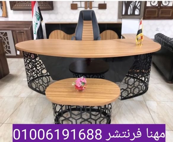 أثاث مكتبى مكتب مودرن طول 2م خشب بست فورمينج بالادراج 4