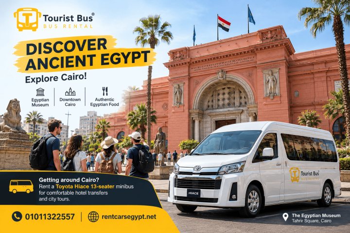  إيجار تويوتا هايس للوفود واليوميات السياحية داخل مصر