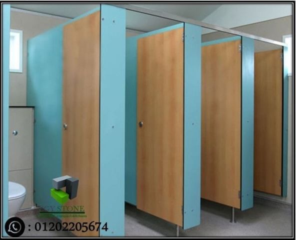 اوشاش حمامات كومباكت hpl باكسسوارات ستانلس من ايجي ستون 4