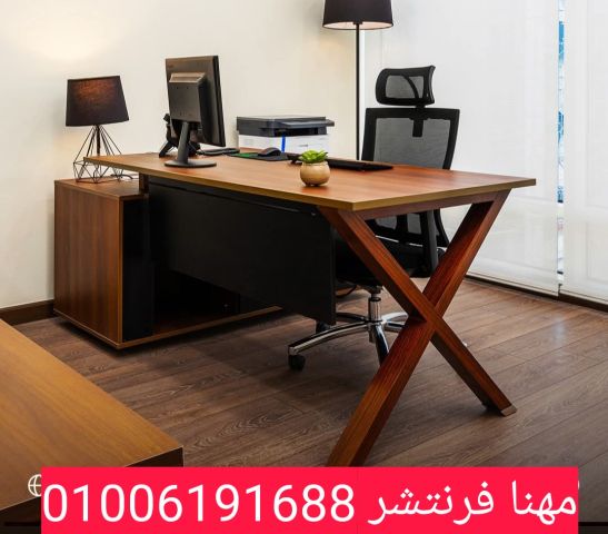 مكتب موظف خشبى بوحدة شانون ثابتة أدراج كالون 5