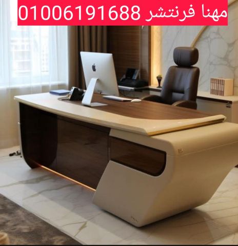 مكتب موظف خشبى بوحدة شانون ثابتة أدراج كالون 9