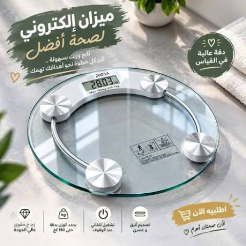ميزان رقمي شخصي – تابعي وزنك بدقة وسهولة من بيتك
