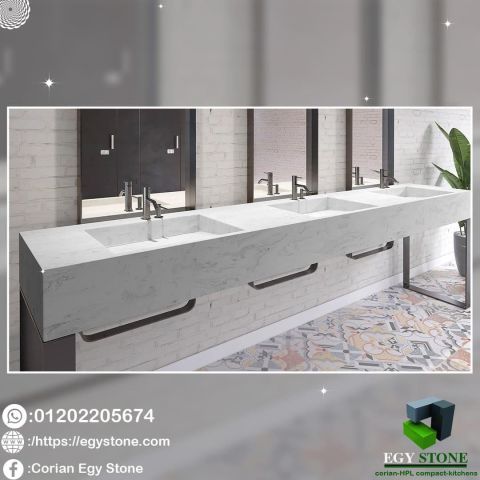 اسطح ووحدات حمامات كوريان من ايجي ستون 5