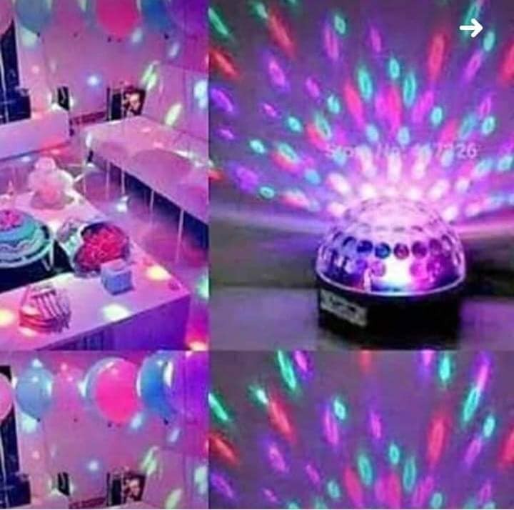 كرة الديسكو الاضاءة بافلاشة والريموت 5