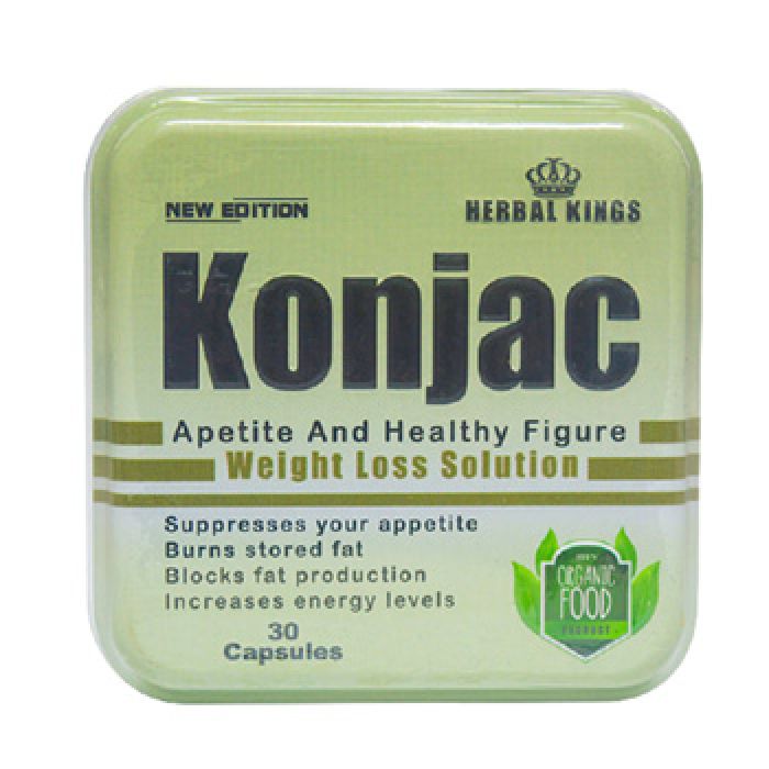 كونجاك الأصلي الانجليزي konjac capsules عدد 30 كبسولة